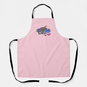 Funny Chocolate Cat Apron