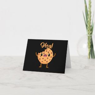 Funny Chocolate Chip Cookie A Bite Taken Out Card