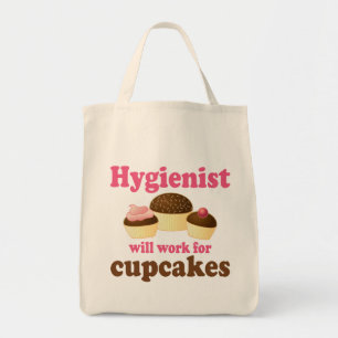 Funny Chocolate Cupcakes Dental Hygienist Tote Bag