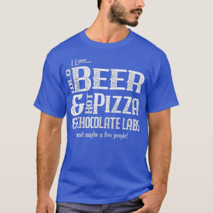 Funny Chocolate Labrador Retriever Beer Novelty T-Shirt