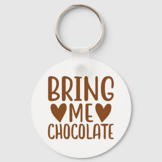 Funny Chocolate Lover Foodie Gift Chocoholic  Key Ring