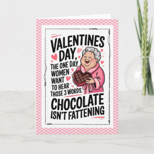 Funny Chocolate Valentine Humour Card