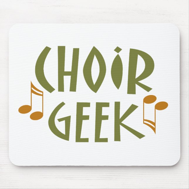 Funny Choir Geek Music Gift Mouse Pad (Front)