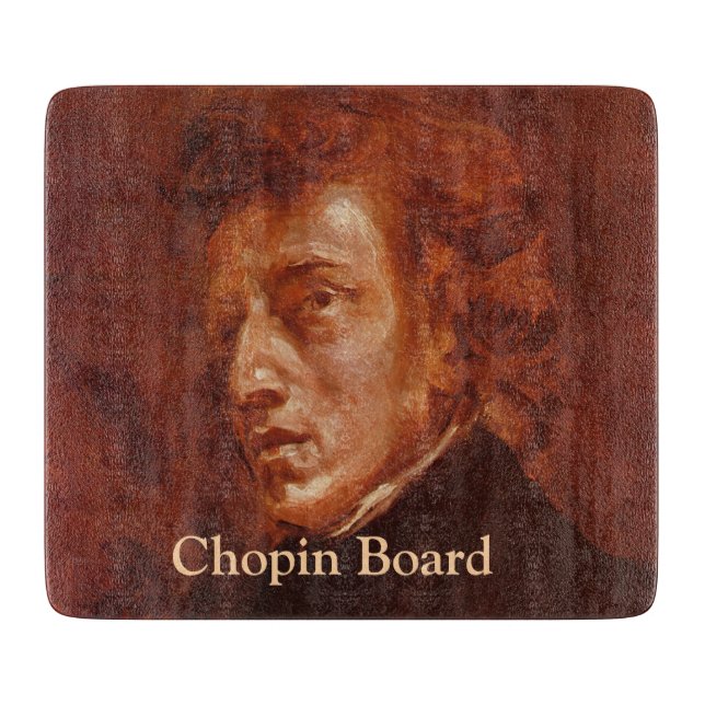 Funny Chopin Board - classical music portrait (Front)