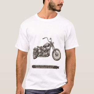 Funny Chopper Motorcycle "Loud Pipes Save Lives" T-Shirt