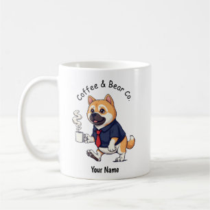 Funny Chow Chow Dog Business Suit Coffee Mug