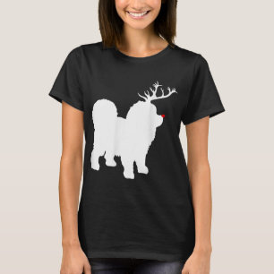 Funny Chow Chow Dog Christmas Reindeer Antlers Xma T-Shirt