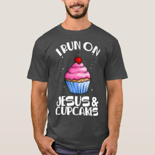 Funny Christian Baker Gift Cupcakes Jesus Baking T-Shirt