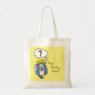 Funny Christian Christmas Cute Sheep Cartoon Tote Bag