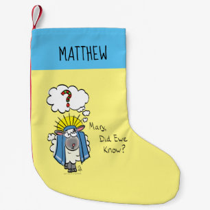 Funny Christian Christmas Cute Sheep Small Christmas Stocking
