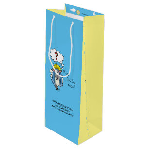 Funny Christian Christmas Cute Sheep Wine Gift Bag