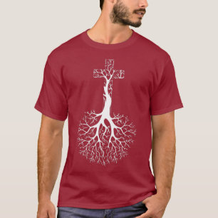 Funny Christian Cross Roots Gift Crucifix Lover T-Shirt