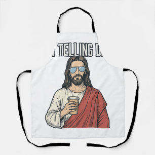 Funny Christian Dad Quote Vintage Apron