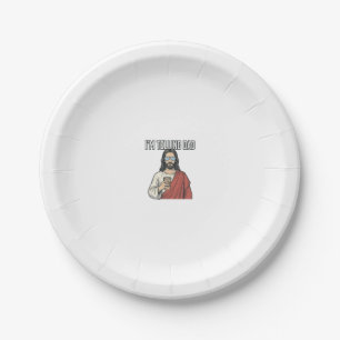 Funny Christian Dad Quote Vintage Paper Plate