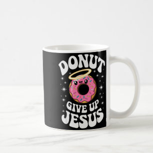 Funny Christian Donut Cute Faith Humor Retro Jesus Coffee Mug