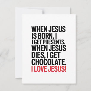 Funny Christian Easter Card I Love Jesus