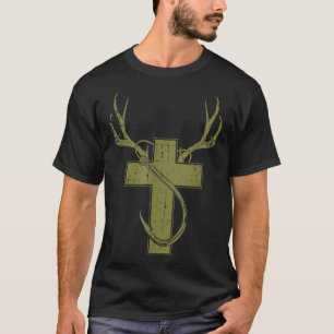 Funny Christian Hunting Fishing Lover Gift For Men T-Shirt