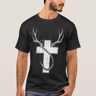 Funny Christian Hunting Fishing Lover Gift For Men T-Shirt