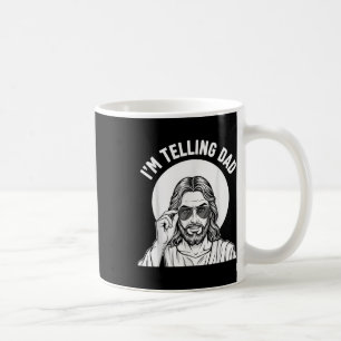 Funny Christian Im Telling Dad Blessed & Humou Coffee Mug