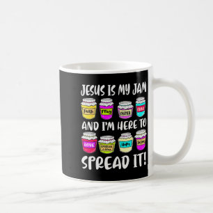 Funny Christian Jesus Is My Jam Here To Spread Bib Coffee Mug
