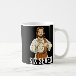 Funny Christian Jesus Six Seven 67 Faith Humour Ch Coffee Mug