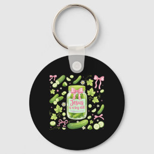 Funny Christian Pickles And Jesus Faith Humour Key Ring