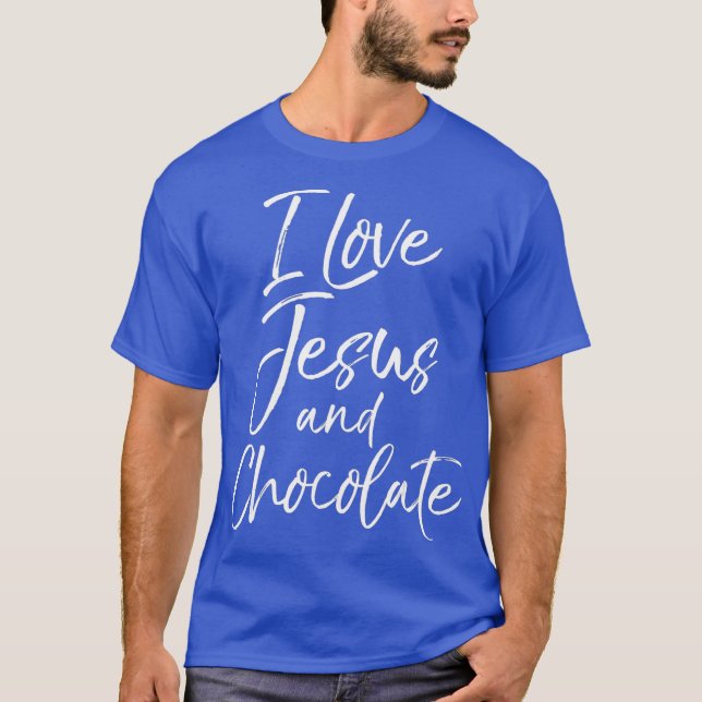 Funny Christian Quote Gift Women I Love Jesus T-Shirt (Front)