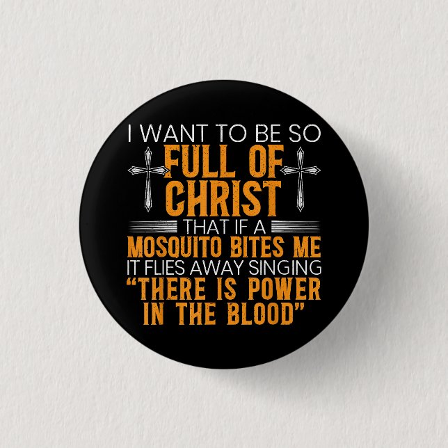 Funny Christian Religious Servant Of God Faithful  3 Cm Round Badge (Front)