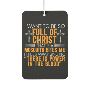 Funny Christian Religious Servant Of God Faithful  Car Air Freshener