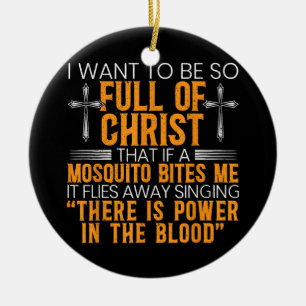 Funny Christian Religious Servant Of God Faithful Ceramic Ornament