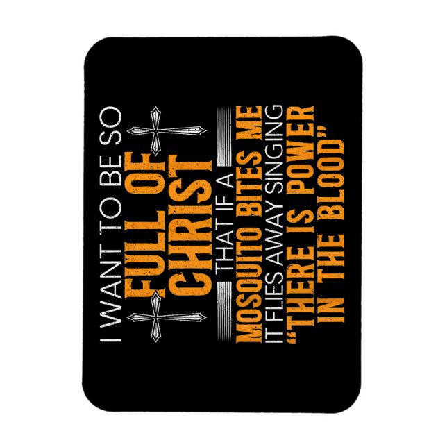 Funny Christian Religious Servant Of God Faithful  Magnet (Vertical)