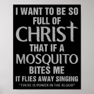 Funny Christian Religious Servant Of God Faithful Poster