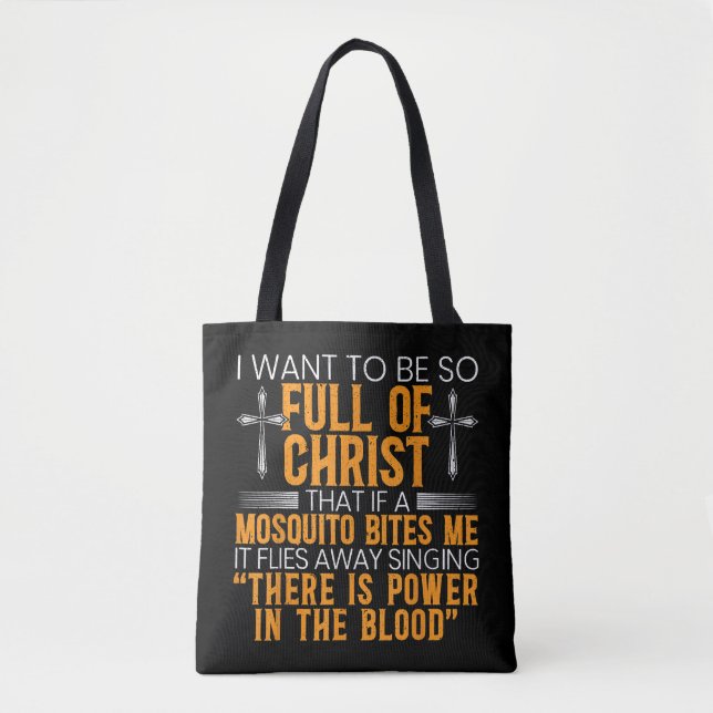 Funny Christian Religious Servant Of God Faithful  Tote Bag (Front)