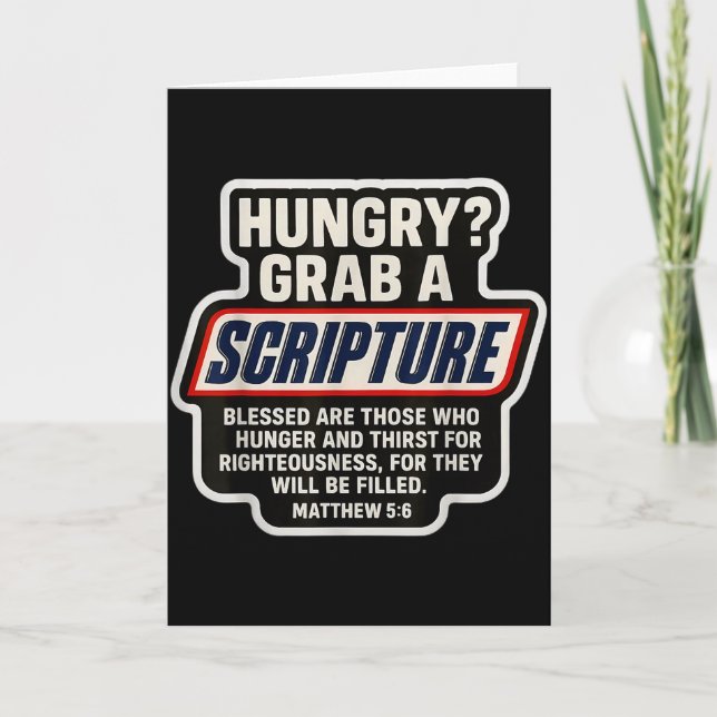 Funny Christian Scripture Bible Verse Quote Matthe Card (Front)