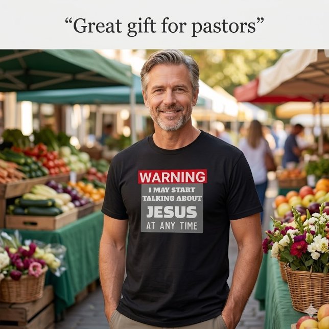 Funny Christian Warning Graphic T-Shirt  (Creator Uploaded)