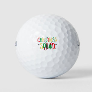 Funny Christmas 2022 Matching Family Squad Santa E Golf Balls