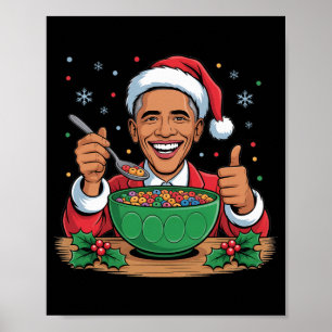 Funny Christmas 2026 Oma 2028 Santa Claus Patrioti Poster