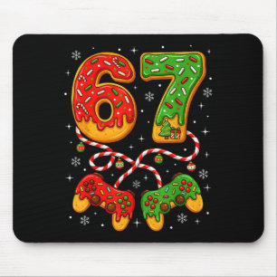 Funny Christmas 67 Gamer Xmas Holiday Boys Kids  Mouse Pad