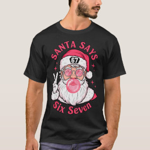 Funny Christmas 67 Meme Brain Rot Santa Claus Xmas T-Shirt