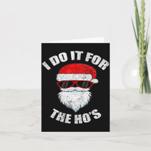 Funny Christmas Adult Naughty Dirty Pajama, Ho Pj, Card