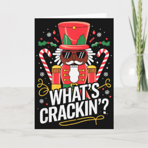 Funny Christmas African American Nutcracker Men Wo Card