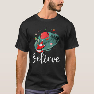 Funny Christmas Alien UFO Santa Claus Abduction Xm T-Shirt