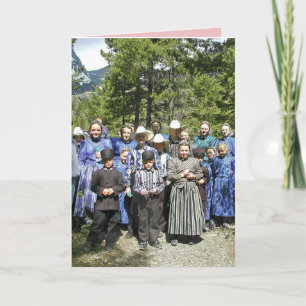 FUNNY CHRISTMAS AMISH GREETING CARD