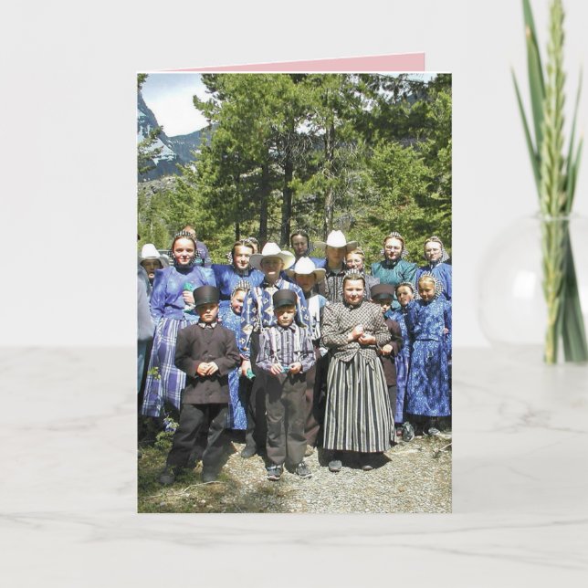 FUNNY CHRISTMAS AMISH GREETING CARD (Front)