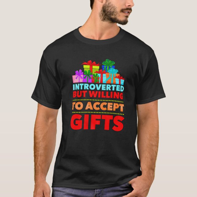 Funny Christmas antisocial introverted present hum T-Shirt (Front)
