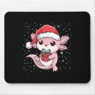 Funny Christmas Axolotl Xmas Axolotl For Men Women Mouse Pad