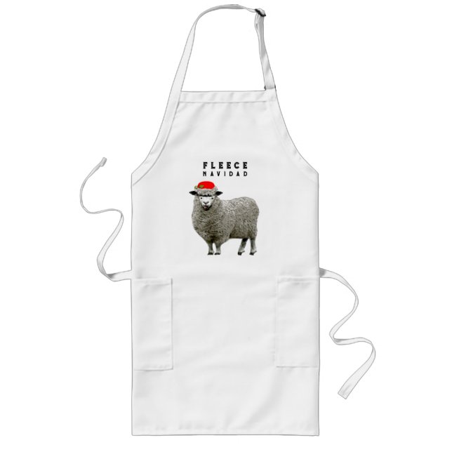 Funny Christmas Baking Long Apron (Front)