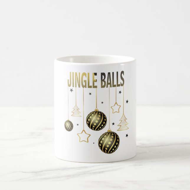 funny Christmas balls Coffee Mug (Center)