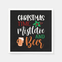 Funny Christmas beer drinking party