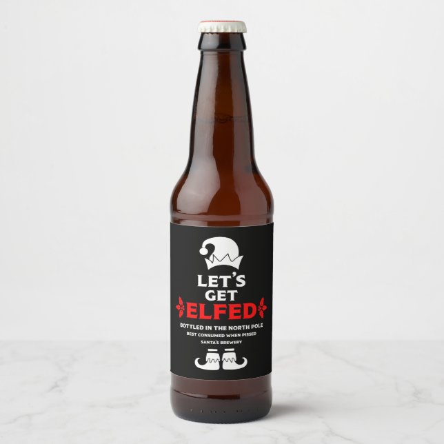 Funny Christmas Beer Labels (Front)